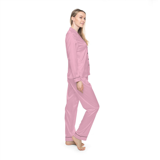 TM Pink Women's Satin Pajamas