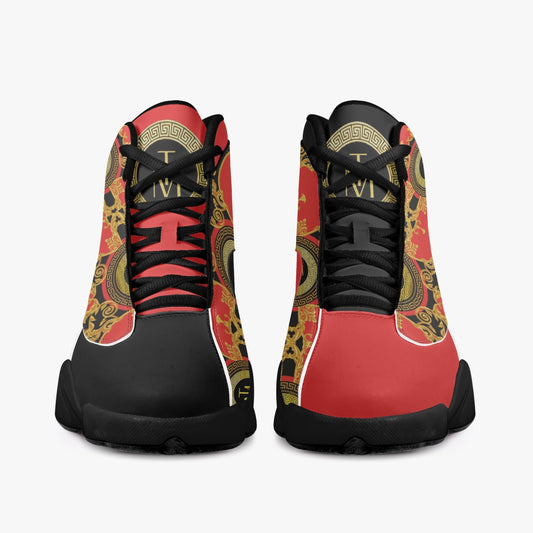 TM Greca Red Black Sole High-Top Leather (J-Edition)