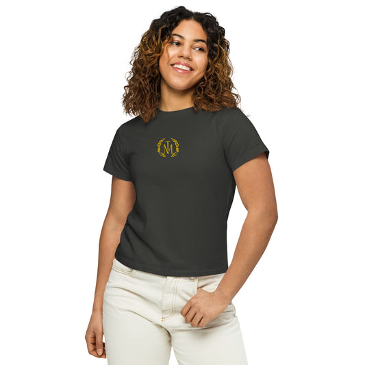 TM Greca Leaf Women’s high-waisted t-shirt