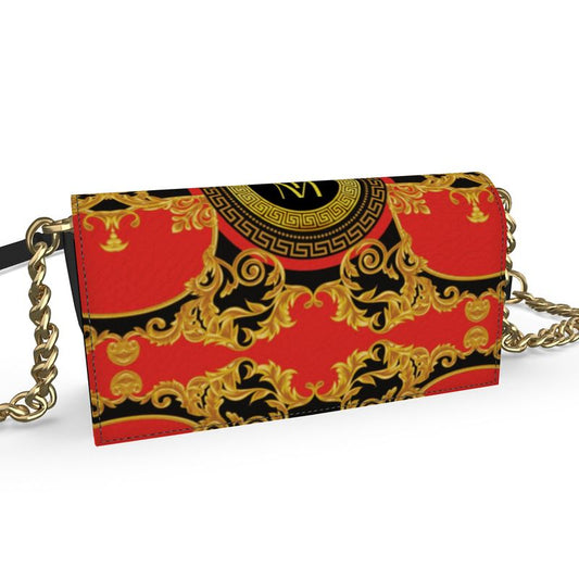 TM Greca Red Designer Kenway Evening Bag