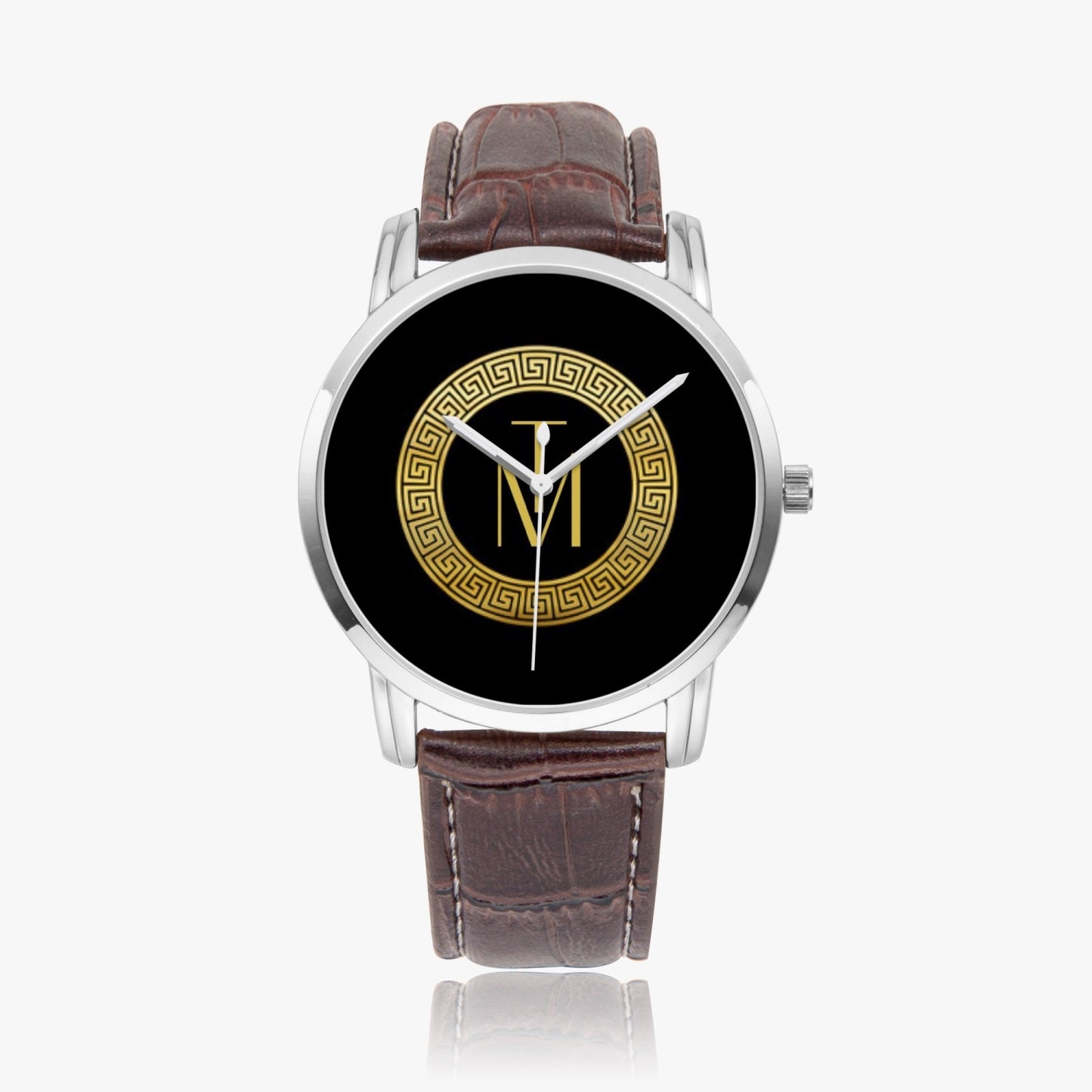 TM Luxury Watch Black Gold Logo