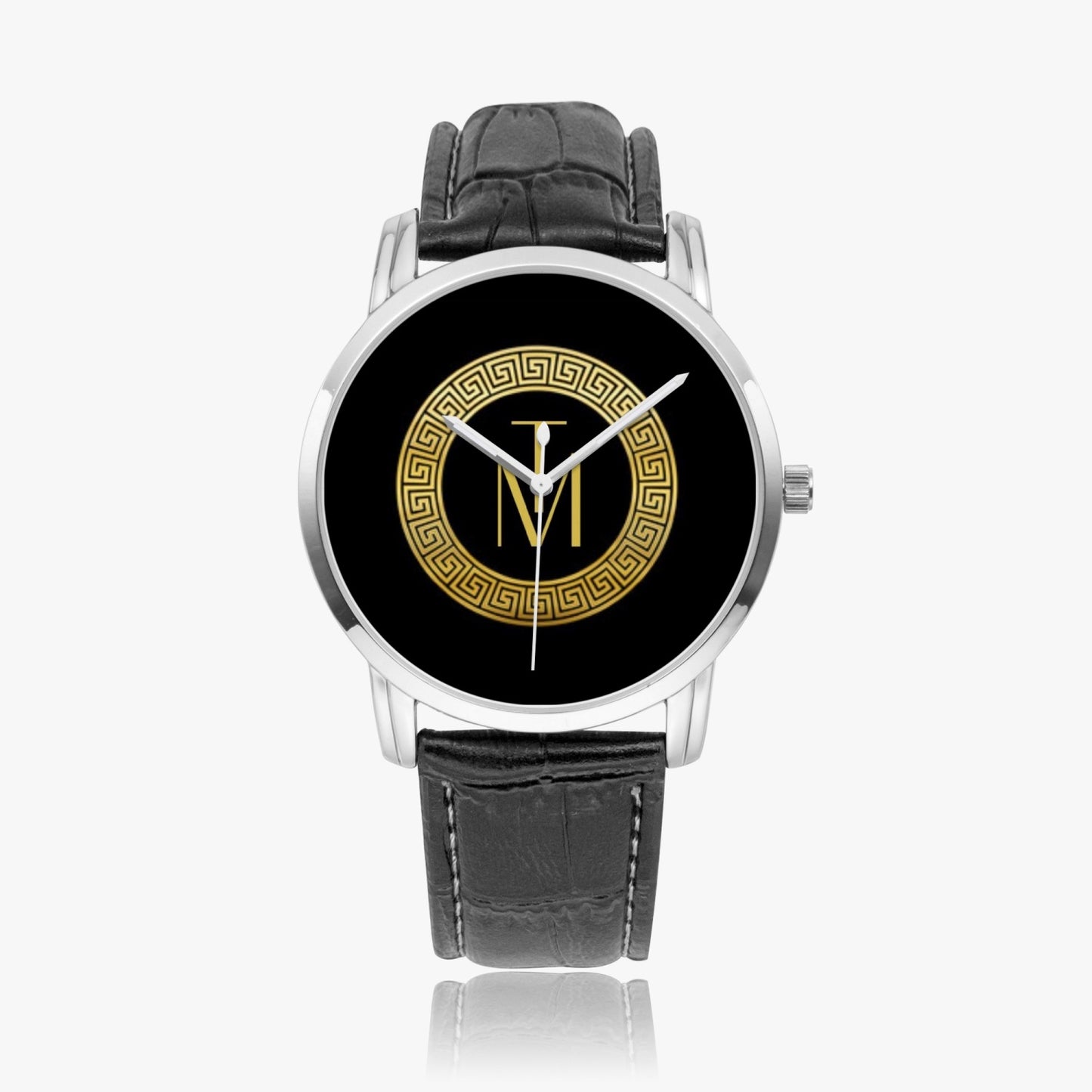 TM Luxury Watch Black Gold Logo