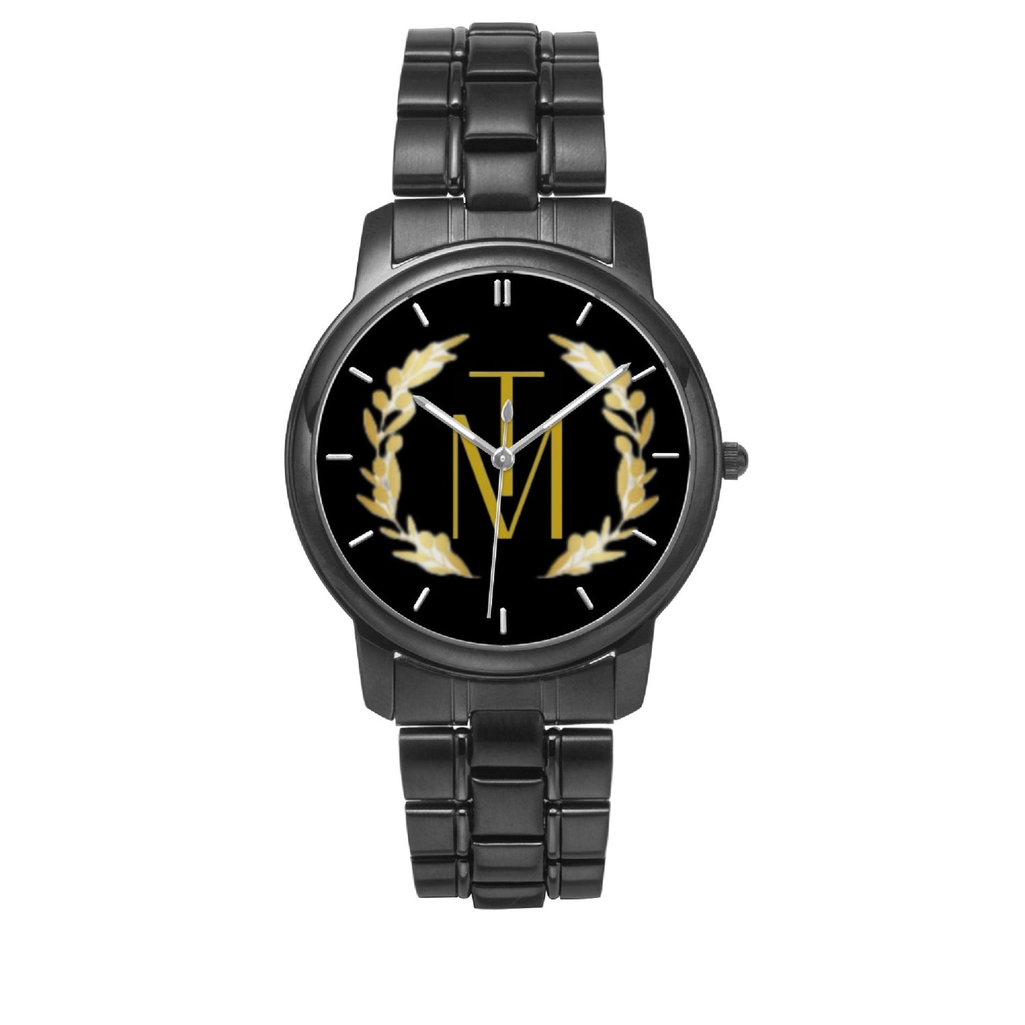 TM Luxury Folding Clasp Type Stainless Steel Quartz Watch Gold Reef