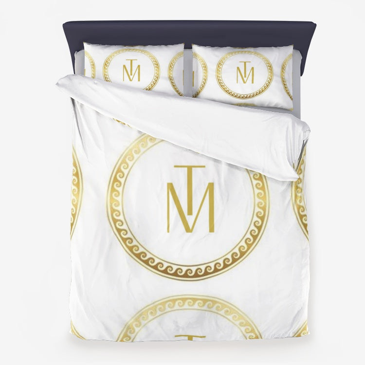 Duvet Luxury Cover Set TM Gold Logo