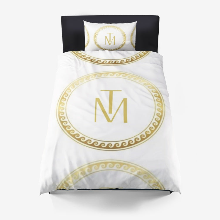 Duvet Luxury Cover Set TM Gold Logo