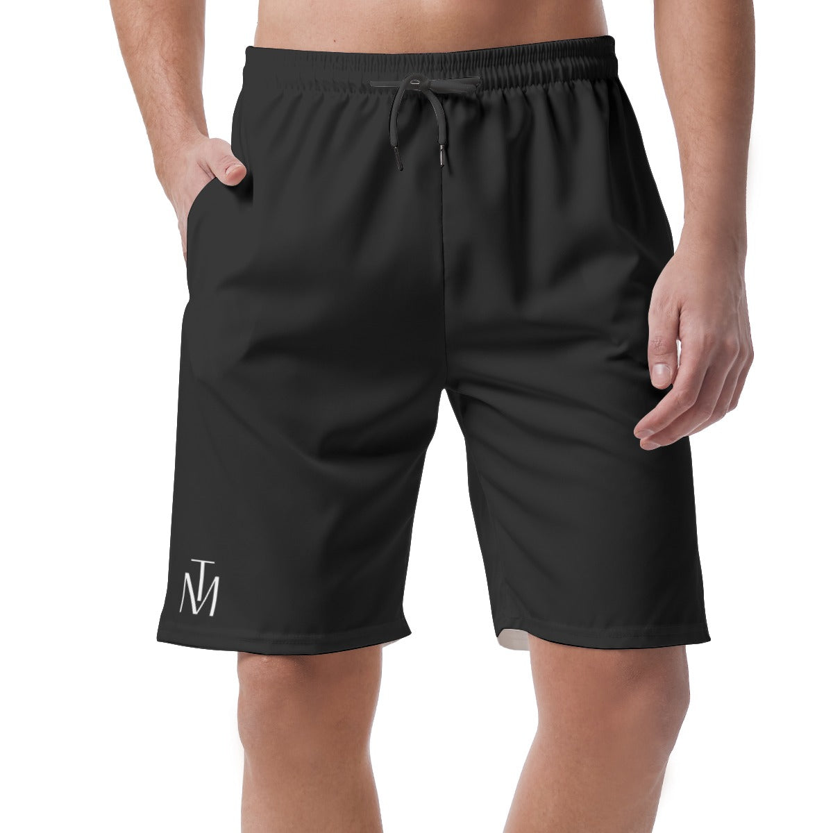 TM Men's Black Casual Short Pants