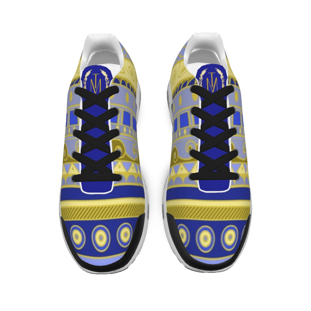 TM Cush Sports Shoes Blue Yello