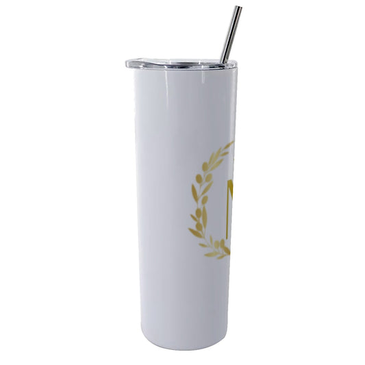 Glitter Tumbler With Stainless Steel Straw 20oz