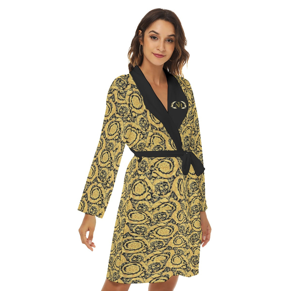 TM Luxury Baroque Women's Robe