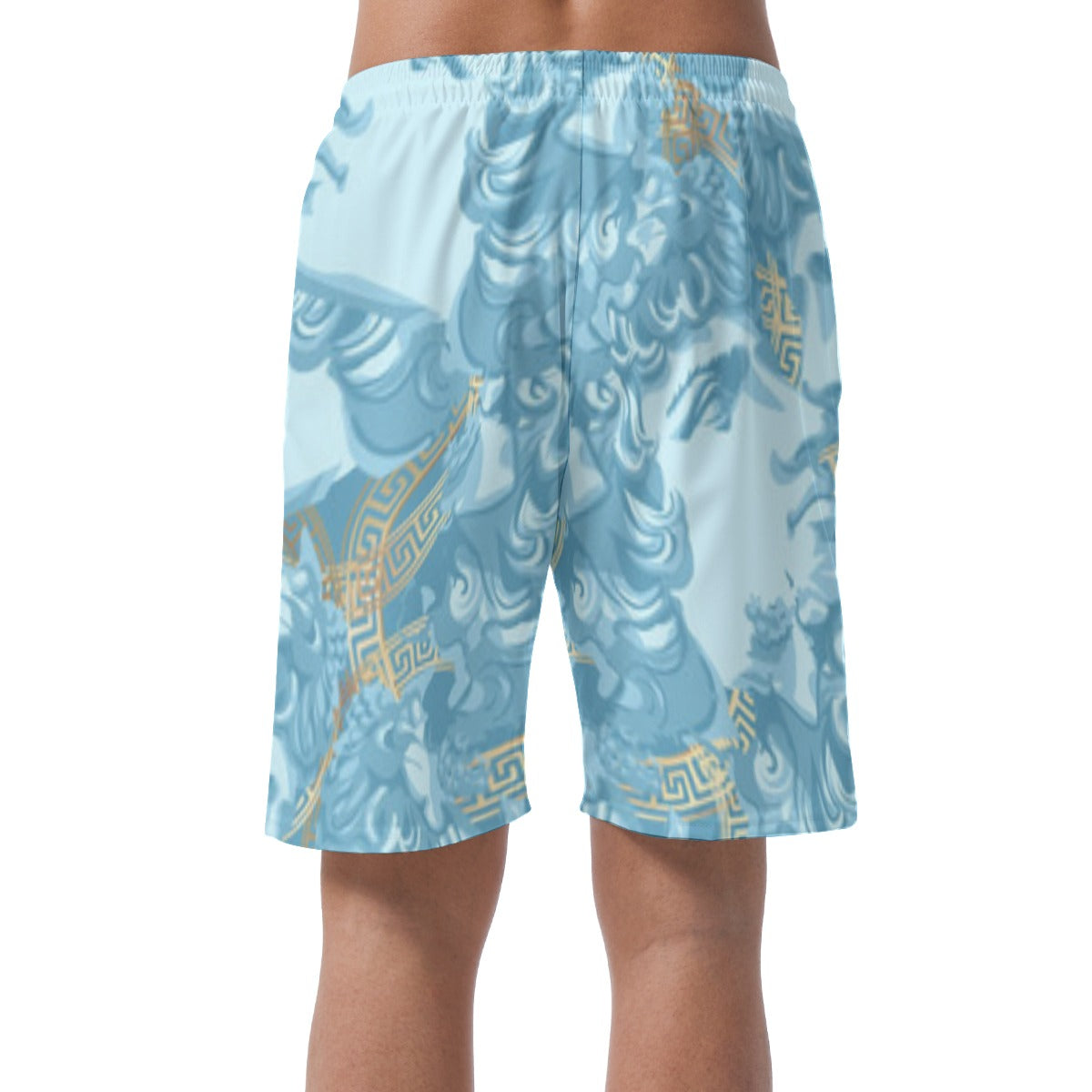 TM Greca Sky Blue Men's Casual Short Pants