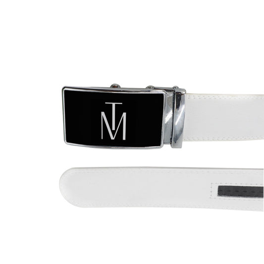 Belt TM White w/Black & White Logo