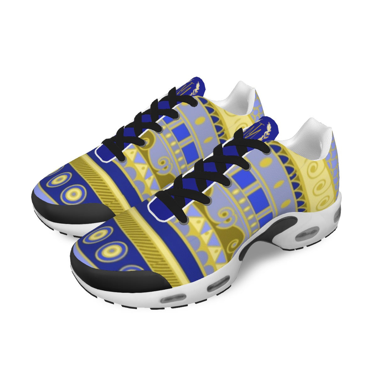 TM Cush Sports Shoes Blue Yello