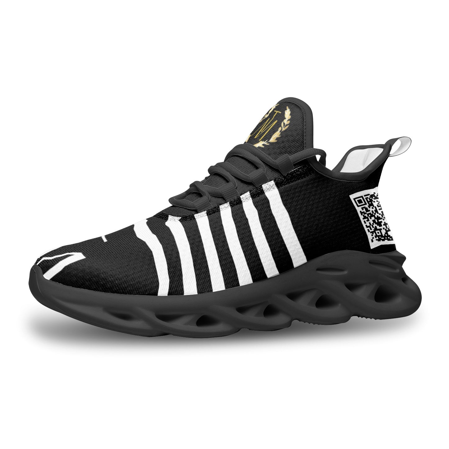 TM "Lightfoot" Zebra Edition Bounce Mesh Knit Sneakers