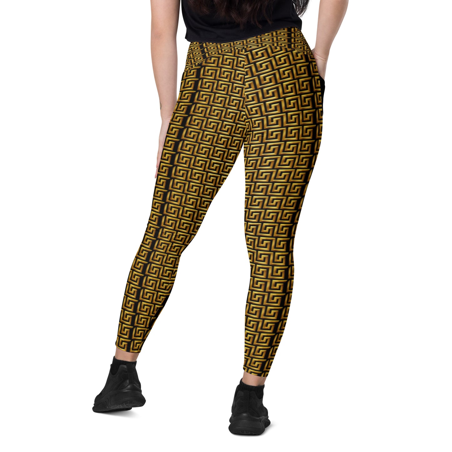 TM Greca Stencil Leggings with pockets