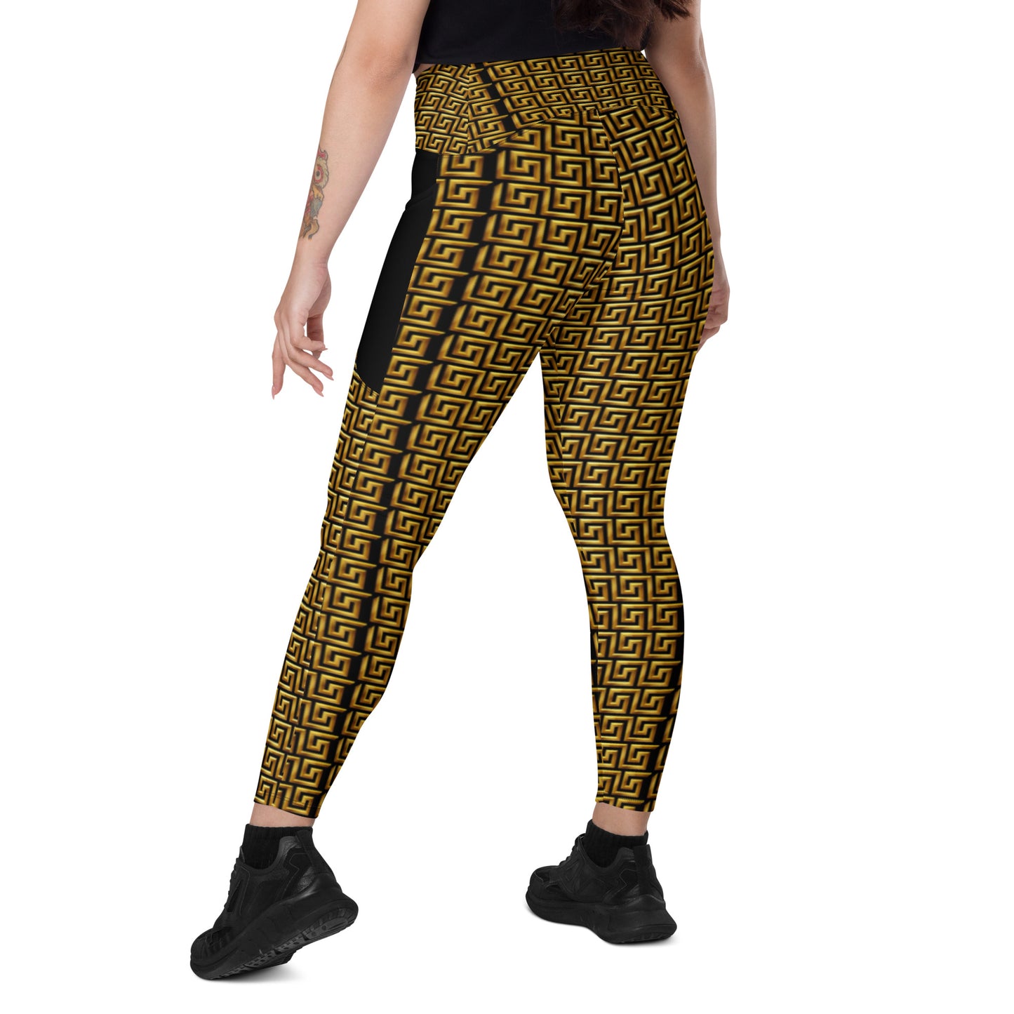 TM Greca Stencil Leggings with pockets