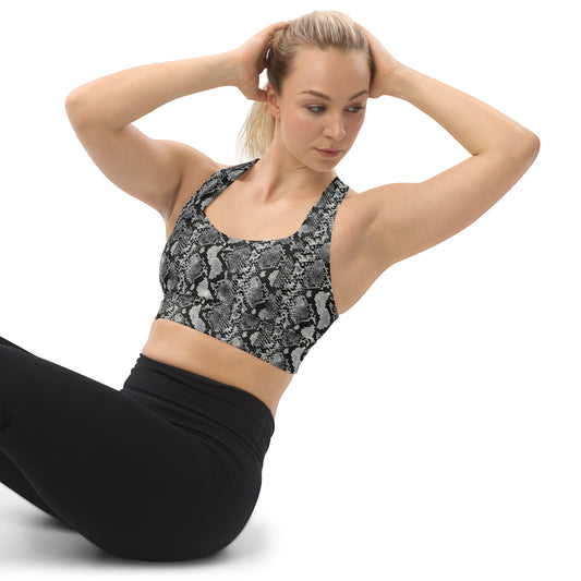 TM Snakeskin Longline sports bra