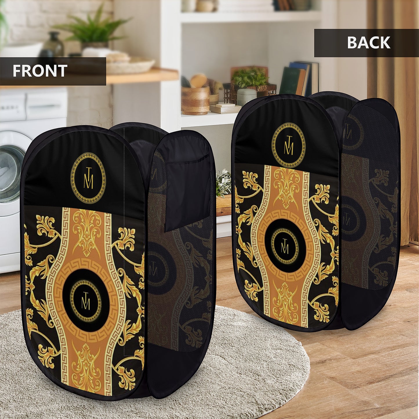 Laundry Hampers Black Greca VII