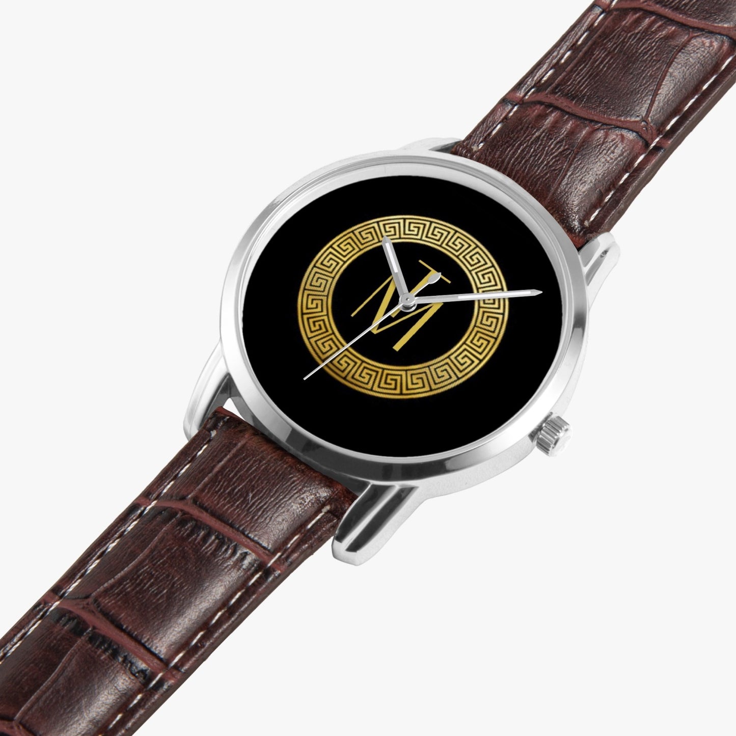 TM Luxury Watch Black Gold Logo