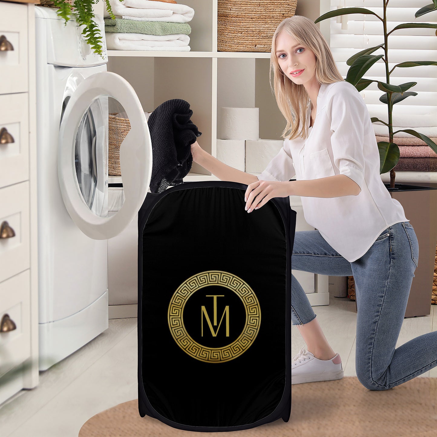 Laundry Hampers Black TM GOLD