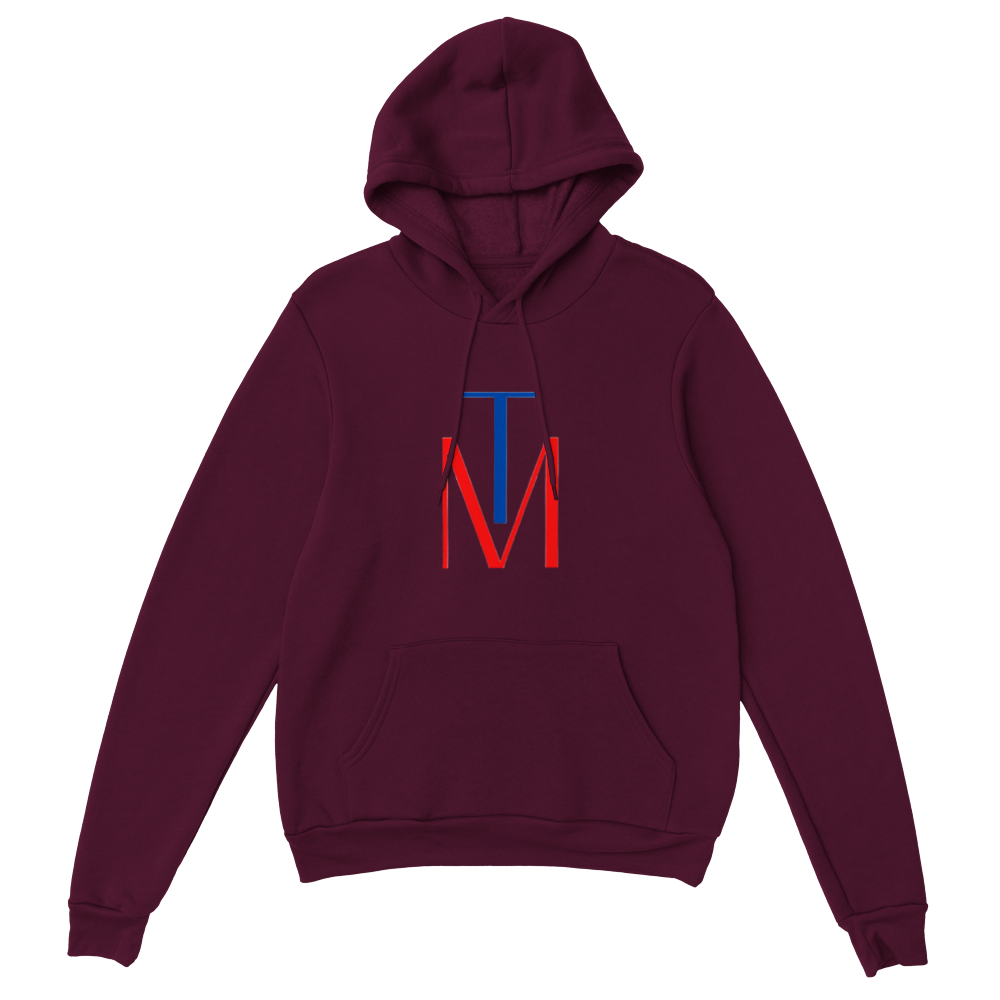 TM Classic Unisex Pullover Hoodie (front & back) Cotton