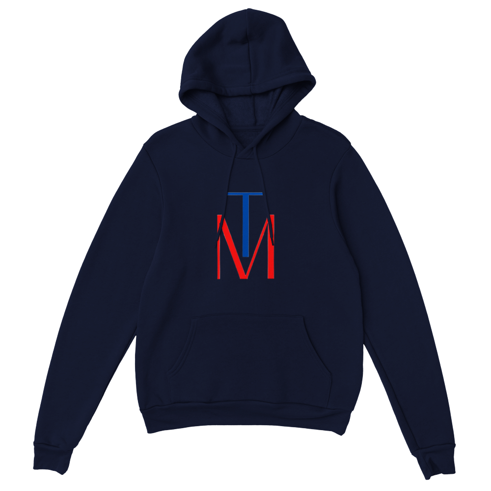 TM Classic Unisex Pullover Hoodie (front & back) Cotton