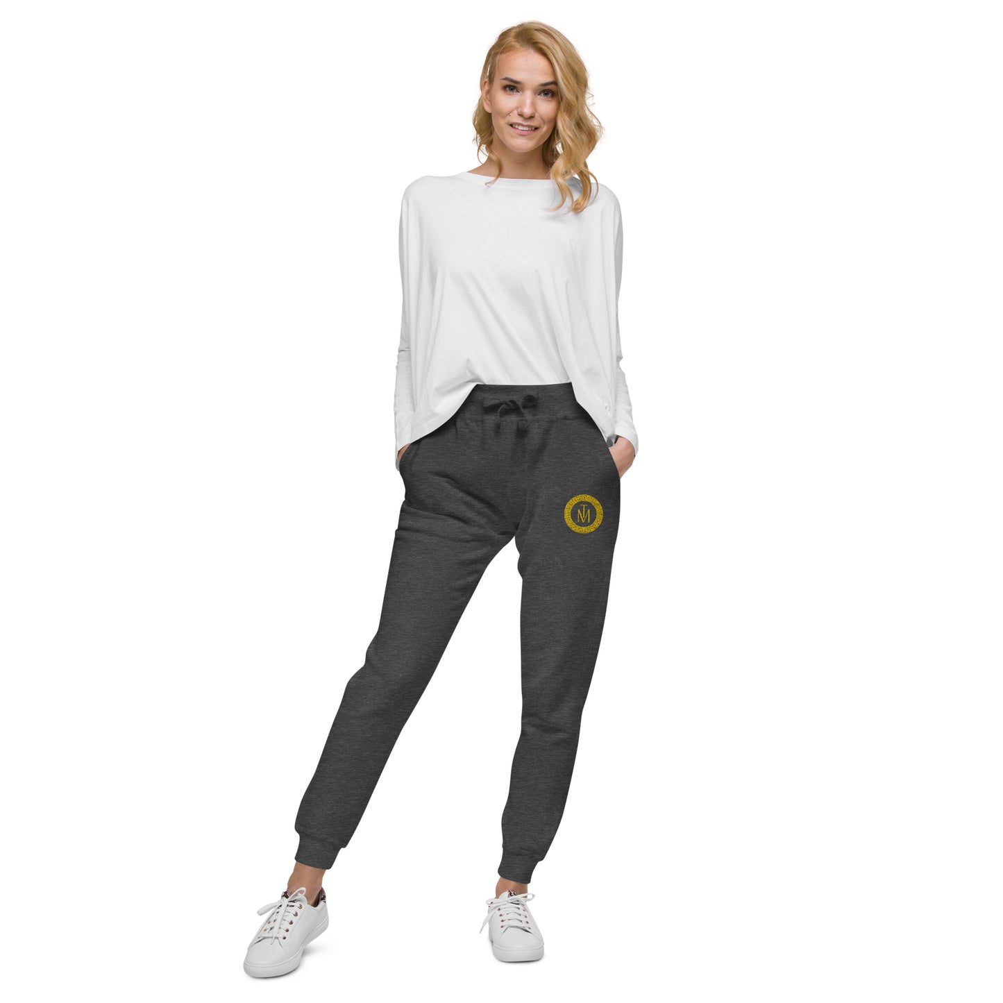 TM Gold Circle Stencil Unisex fleece sweatpants