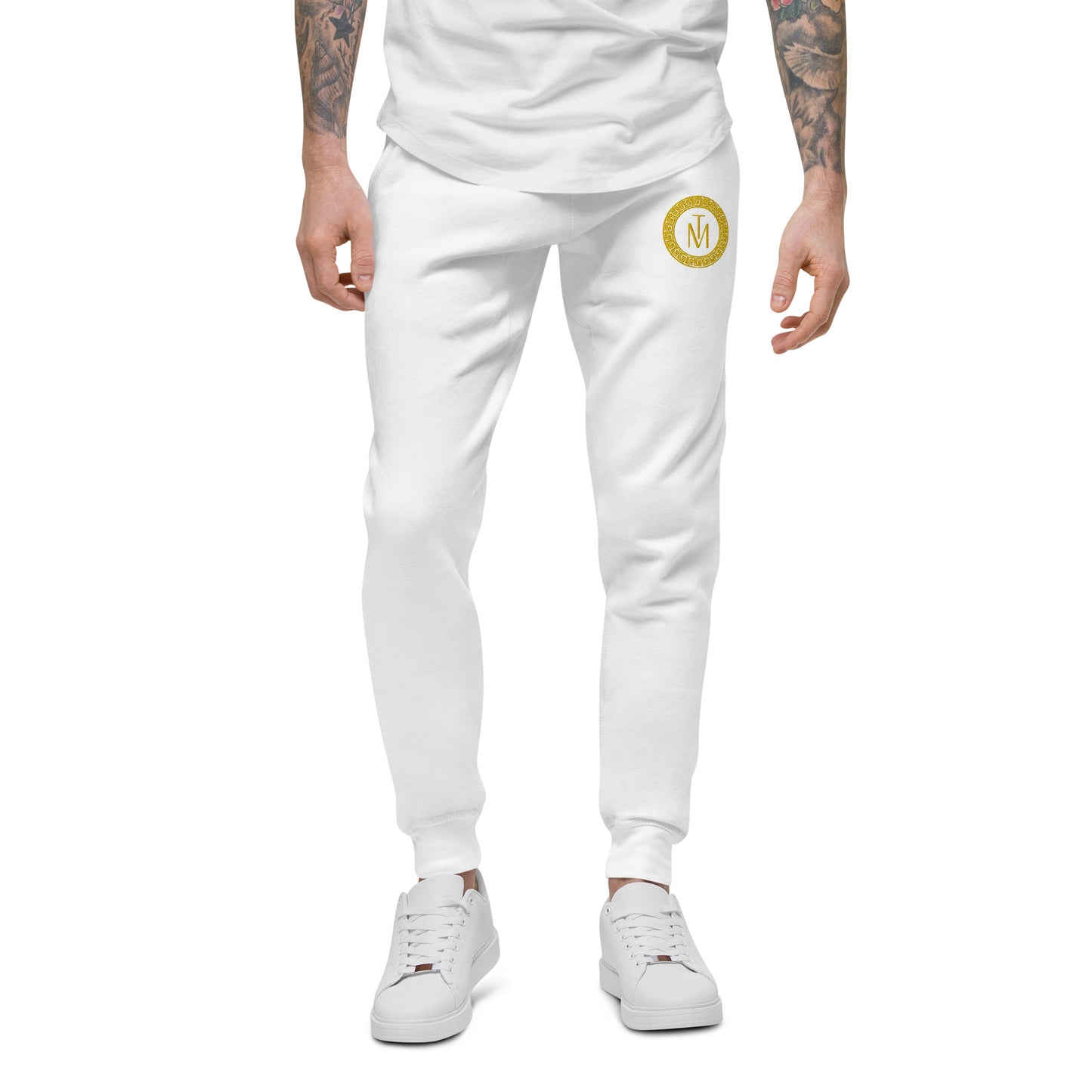 TM Gold Circle Stencil Unisex fleece sweatpants